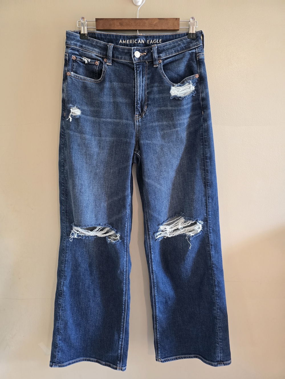 American Eagle Super High Rise Baggy Wide Leg Jeans